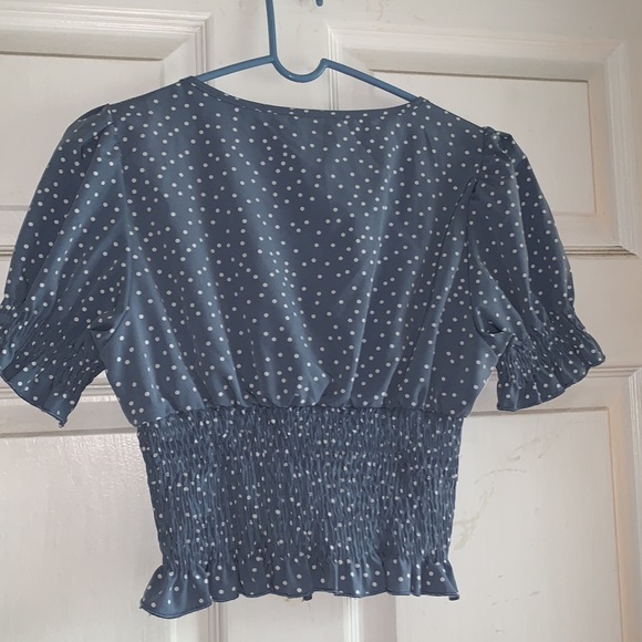 ⭐️Blue Shein Babydoll Top - Picture 2 of 2